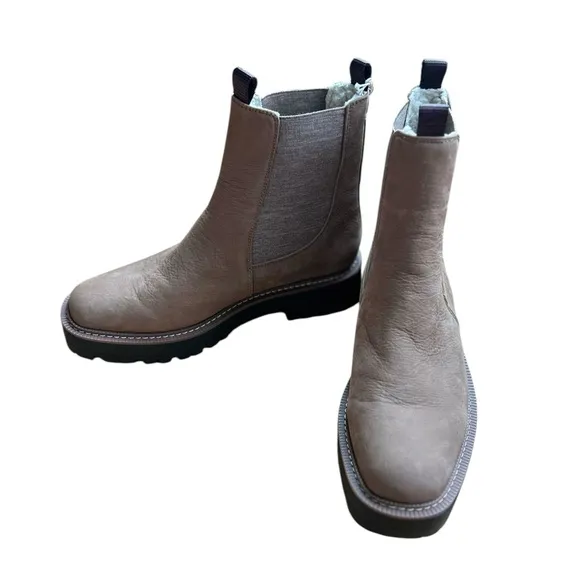 NWT Sam Edelman Laguna Waterproof Lug Sole Chelsea Boot - Size 10.5 - Tan