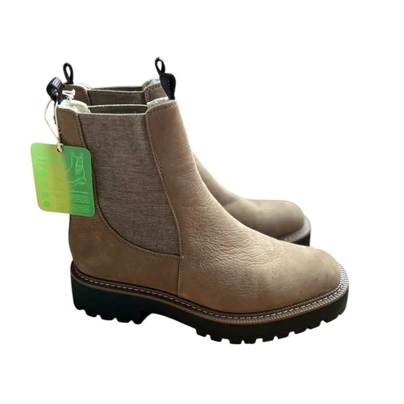NWT Sam Edelman Laguna Waterproof Lug Sole Chelsea Boot - Size 10.5 - Tan