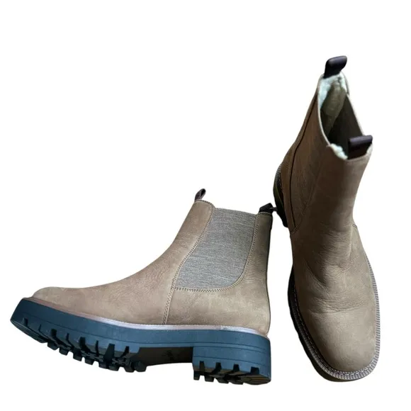 NWT Sam Edelman Laguna Waterproof Lug Sole Chelsea Boot - Size 10.5 - Tan