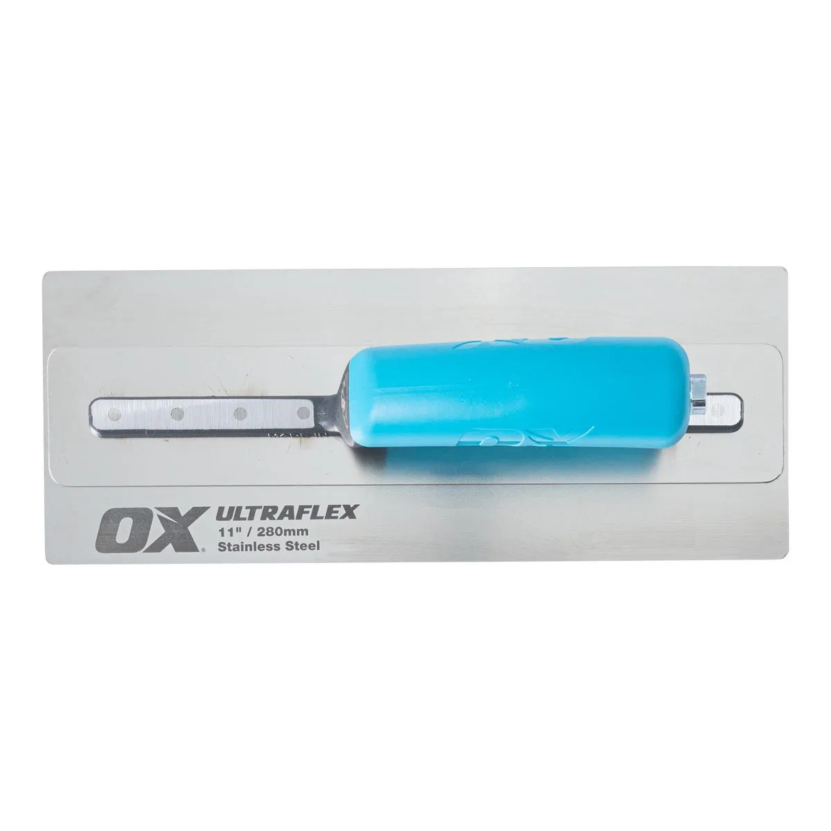 OX Pro Ultra Flex Finishing Trowel - Stainless Steel Concrete Finishing Hand Tool - Plaster Finishing Trowel with Soft Grip Handle - 11 inch