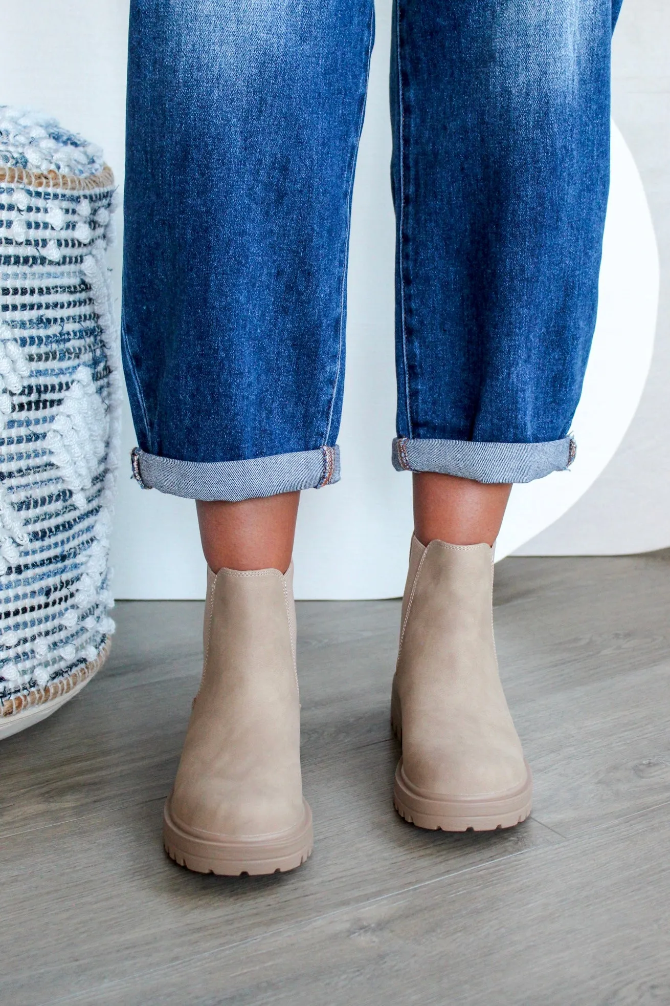 Paige Chelsea Boot • Beige