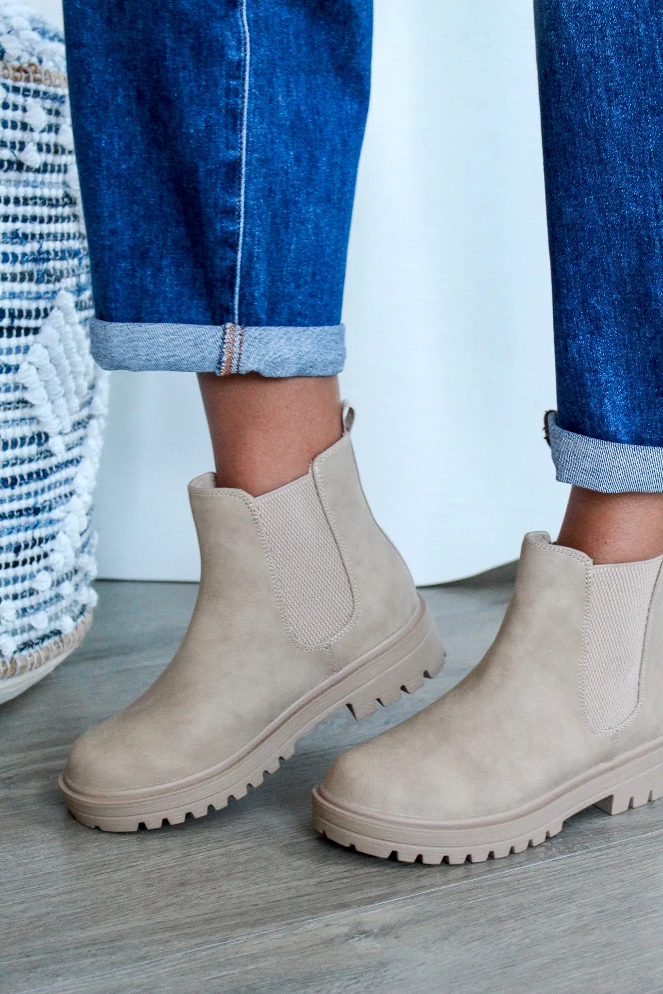 Paige Chelsea Boot • Beige
