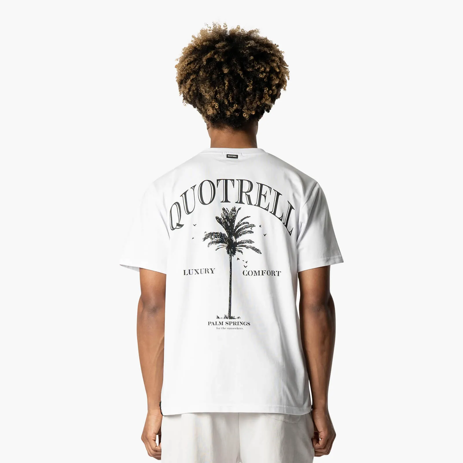 PALM SPRINGS T-SHIRT | WHITE/BLACK