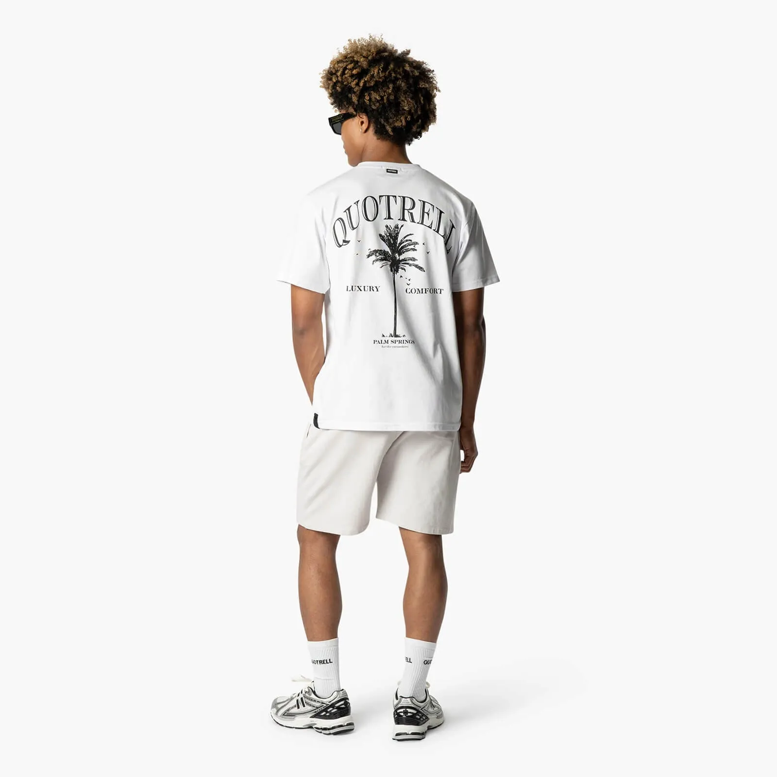 PALM SPRINGS T-SHIRT | WHITE/BLACK