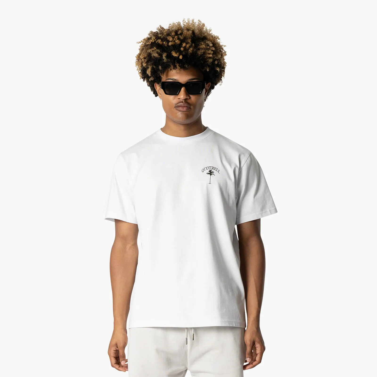 PALM SPRINGS T-SHIRT | WHITE/BLACK