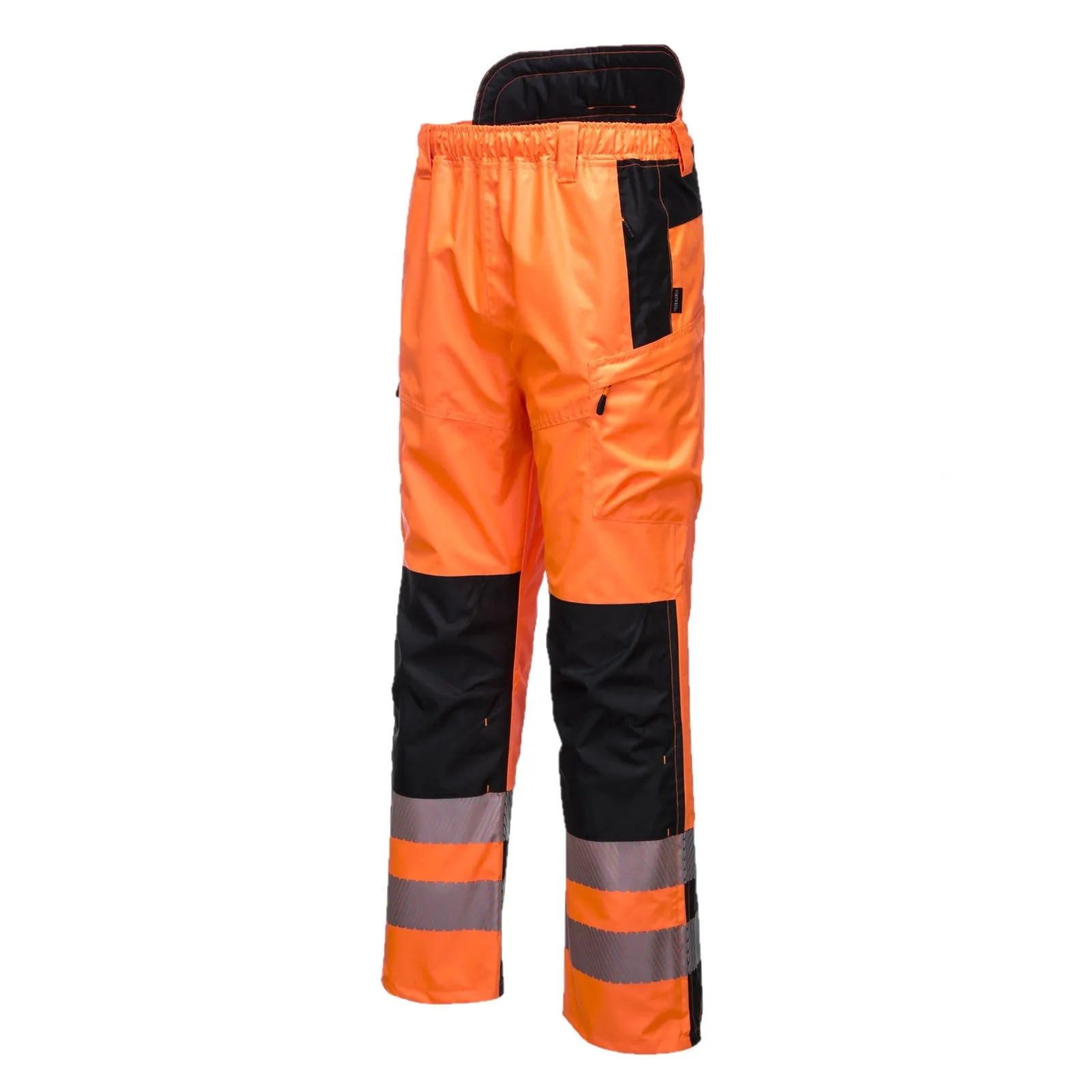 Pantalone impermeabile alta visibilità da lavoro giallo o arancio T. S-3XL PORTWEST PW342