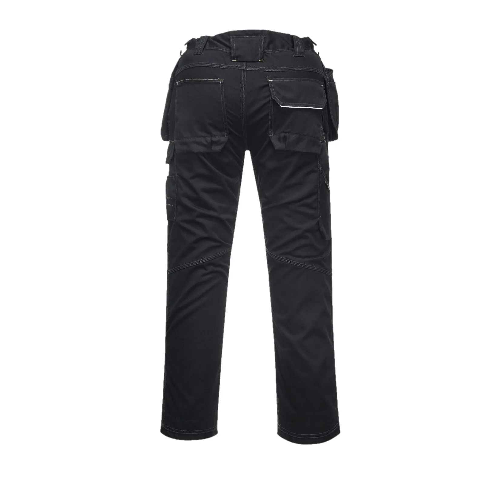 Pantaloni da lavoro multitasche con ginocchiere colore Nero T. XS - 3XL PORTWEST PW305
