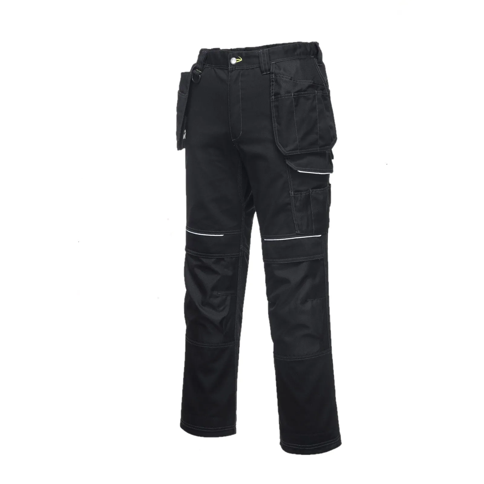 Pantaloni da lavoro multitasche con ginocchiere colore Nero T. XS - 3XL PORTWEST PW305
