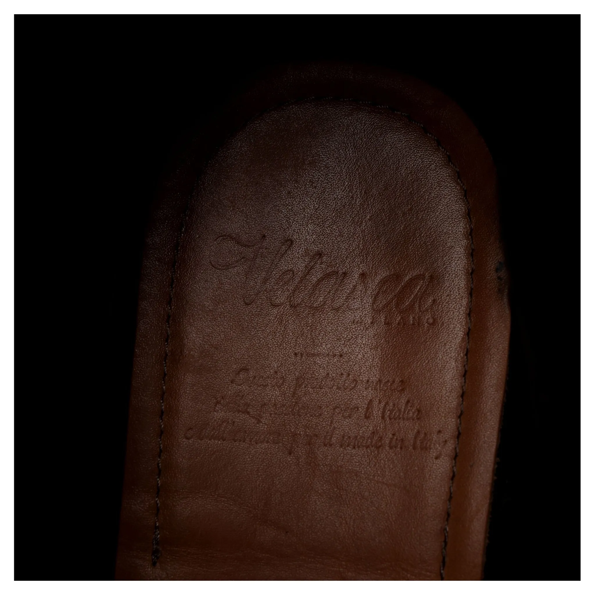 'Pastissee' Black Leather Moc Toe Boot UK 10 EU 44