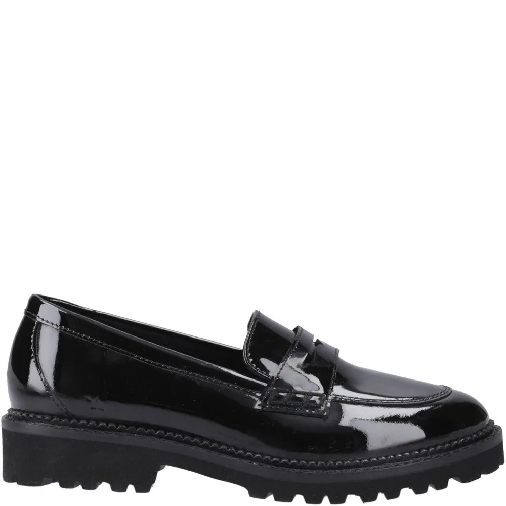 Patent Black Grazia Loafer Junior School Shoes