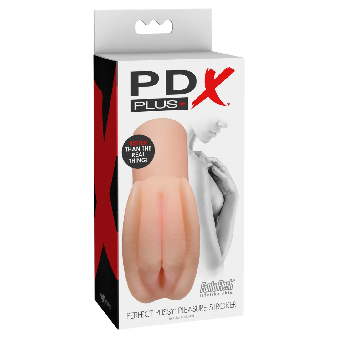 PDX Plus Perfect Pleasure Stroker - Pussy- Vanilla