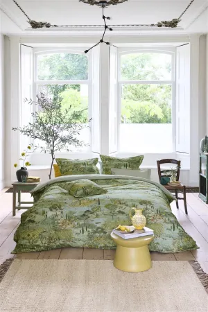 Pip Studio Toscana Green Cotton Quilt Cover Set