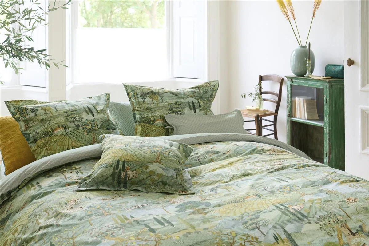 Pip Studio Toscana Green Cotton Quilt Cover Set