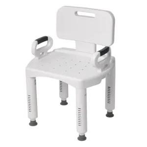Premium Series Shower Chair with Back and Arms - 1 Each