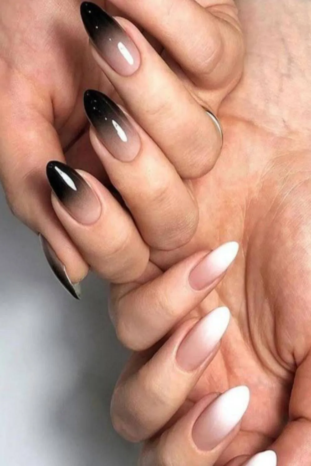 Press On Nails Matte Glossy Neon String Art Coffin Nail Kit