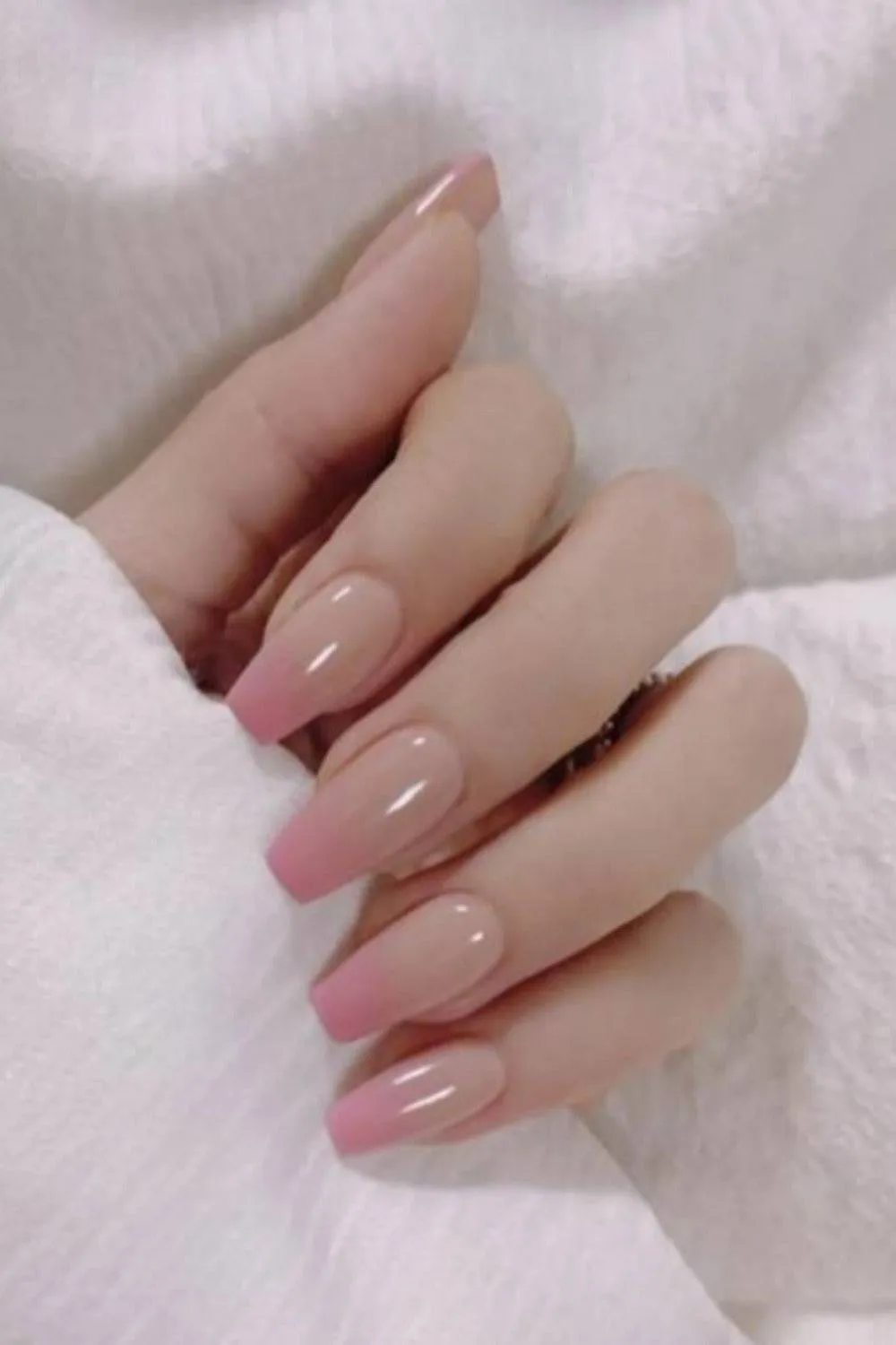 Press On Nails Neon Glossy French Tip Matte Coffin Manicure Nail Kit