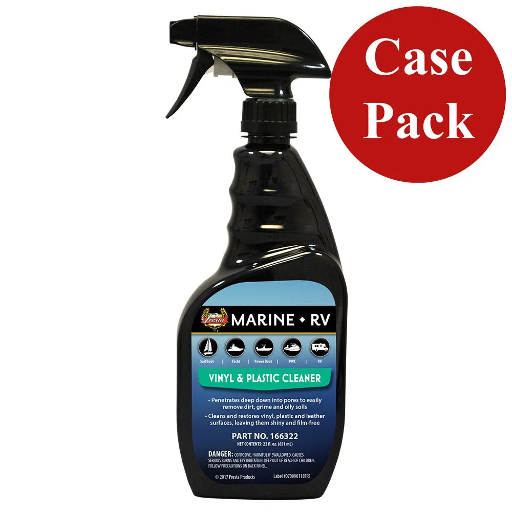 Presta Marine Vinyl  Plastic Cleaner - 22oz - *Case of 12*