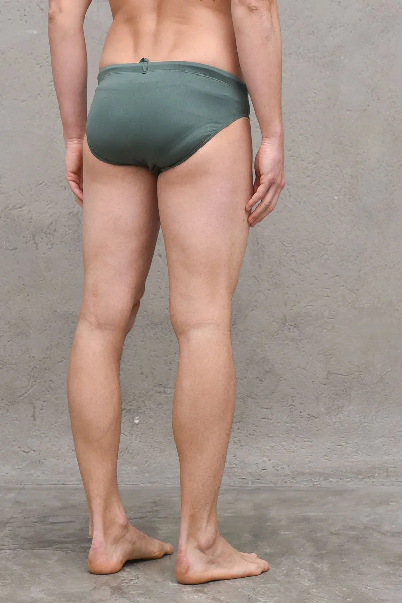 Printed Slip - Dark Green