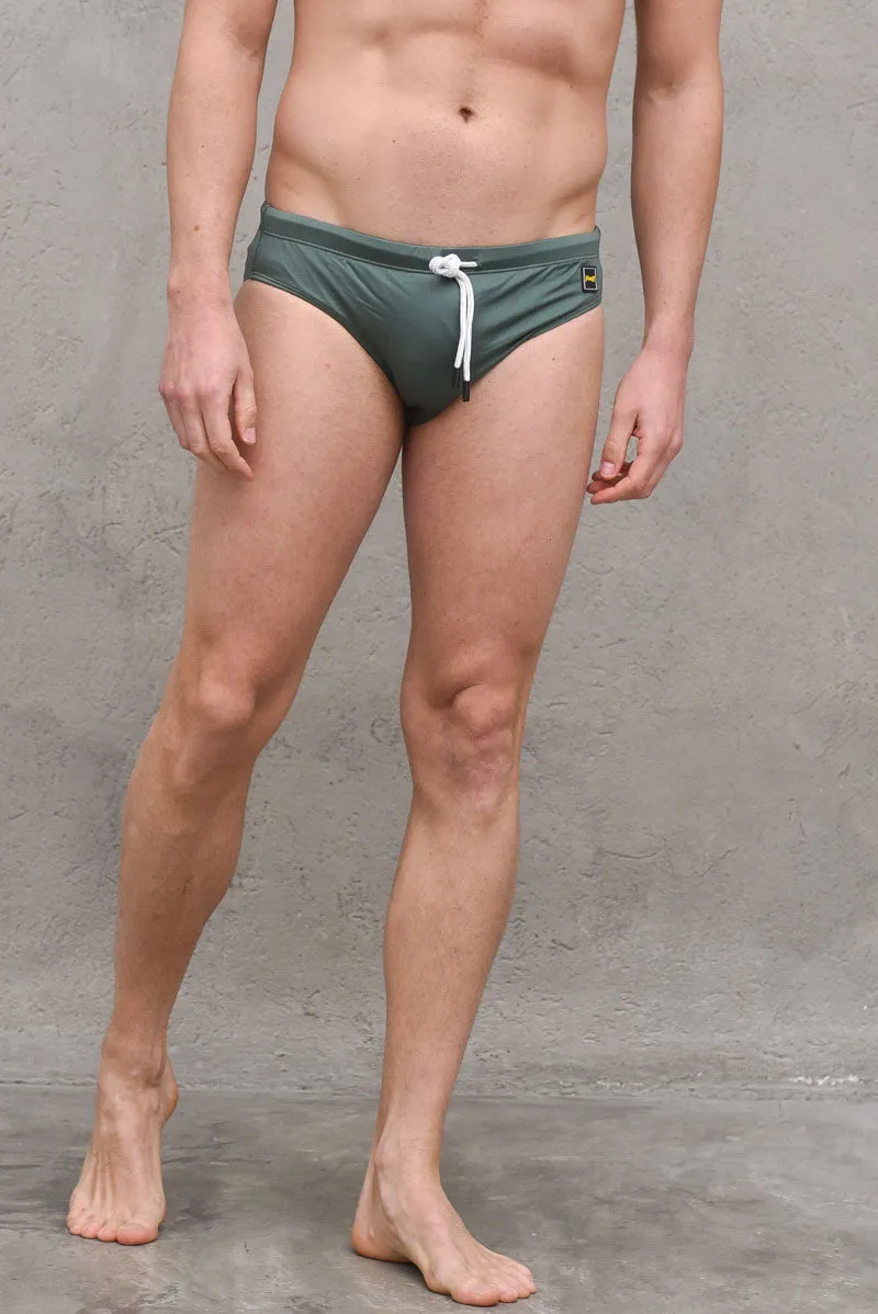 Printed Slip - Dark Green