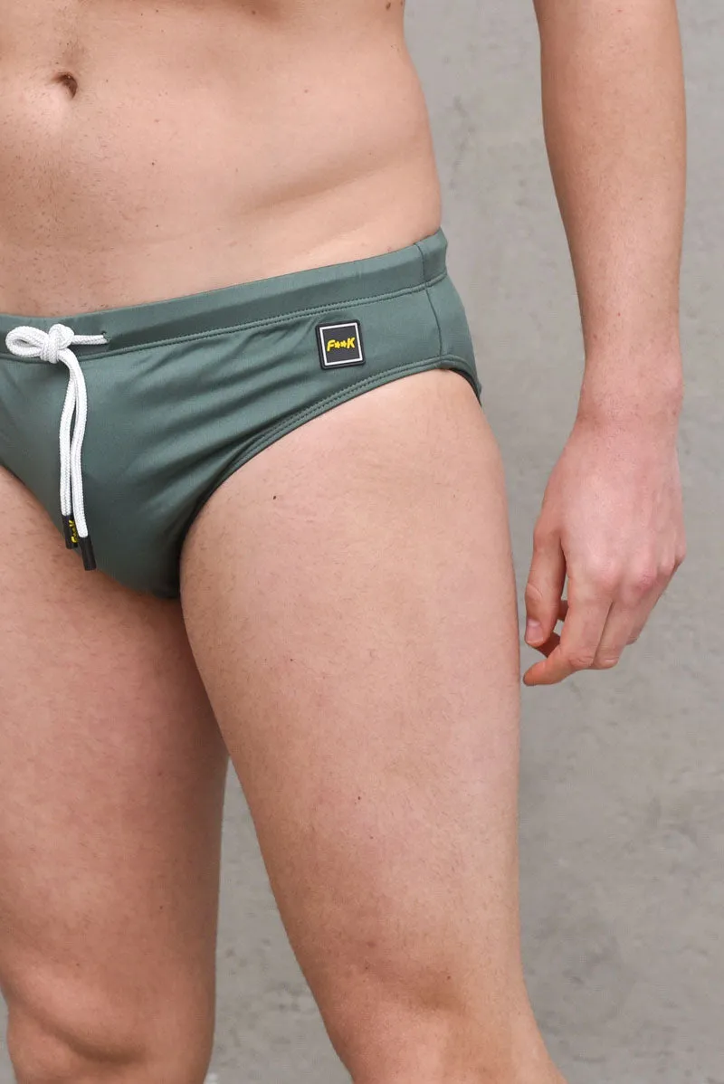 Printed Slip - Dark Green