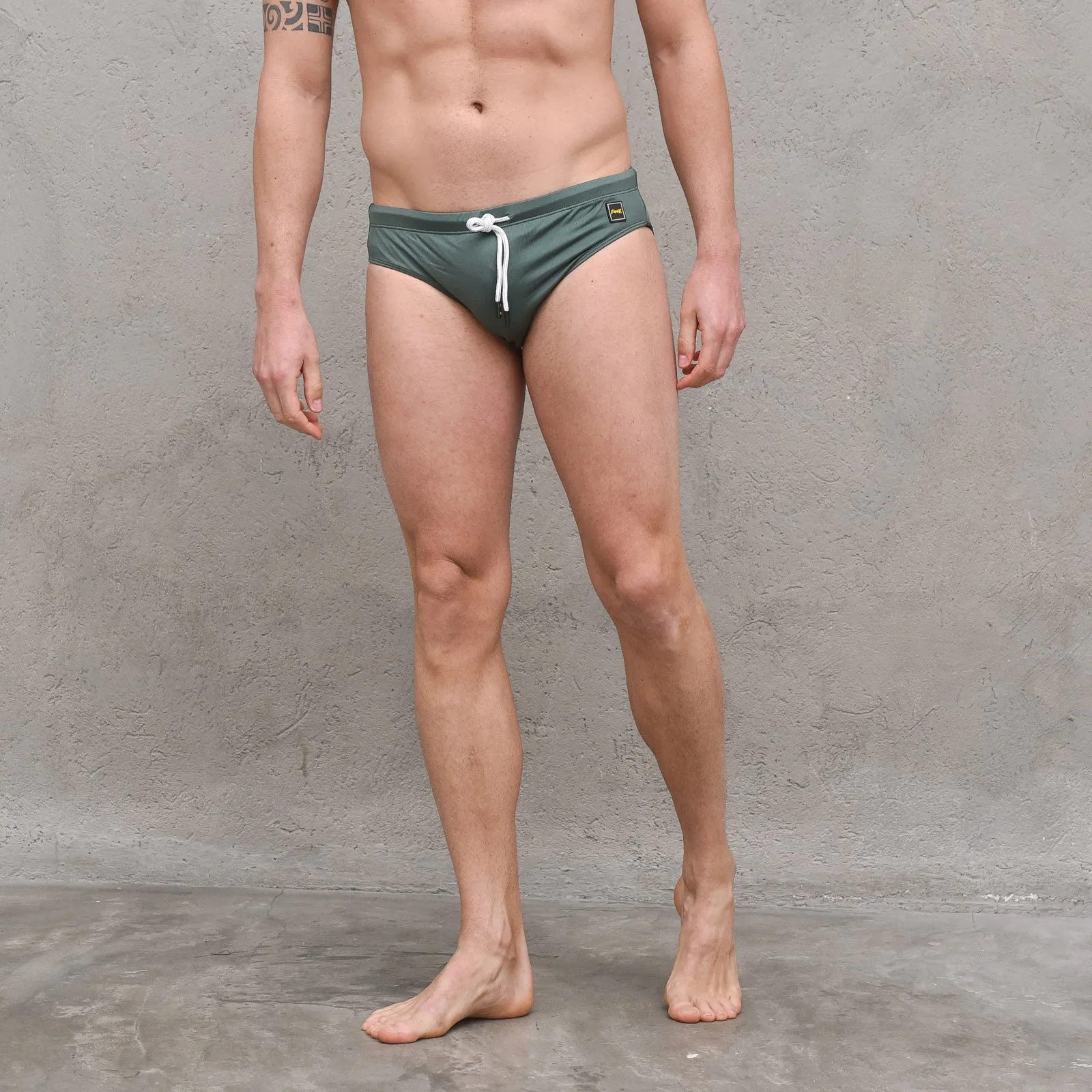 Printed Slip - Dark Green