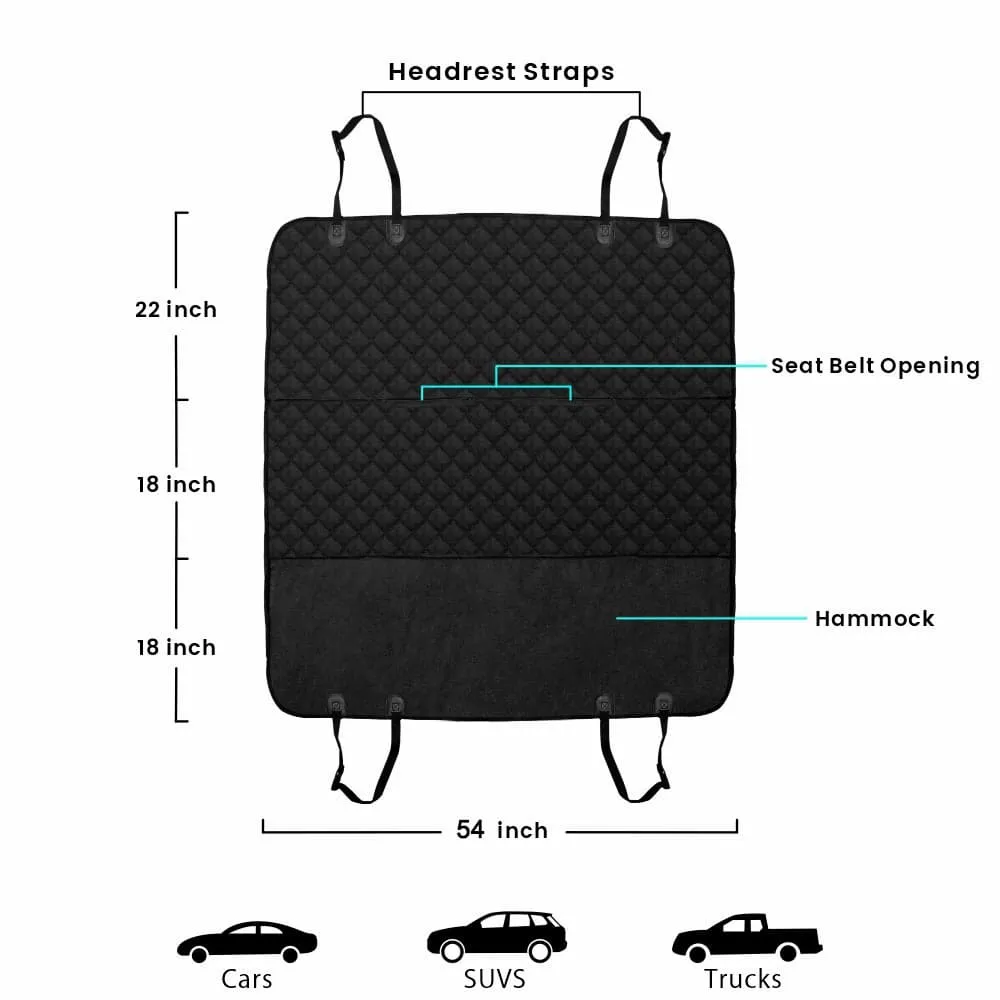 [PS09] Dog Car Seat Cover - 54" x 58"