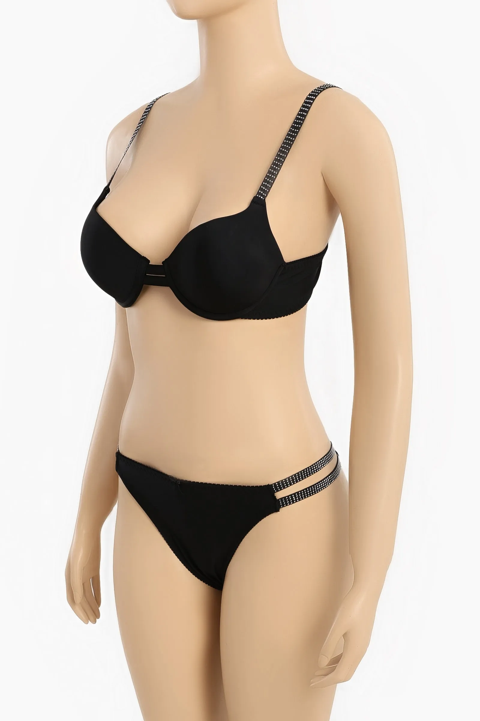 Push-Up Bra & Panty Strass Set