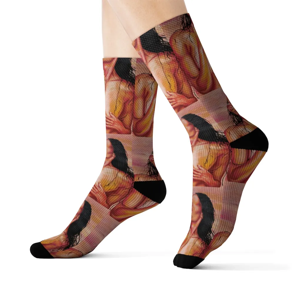 "Peach Of Mind" socks