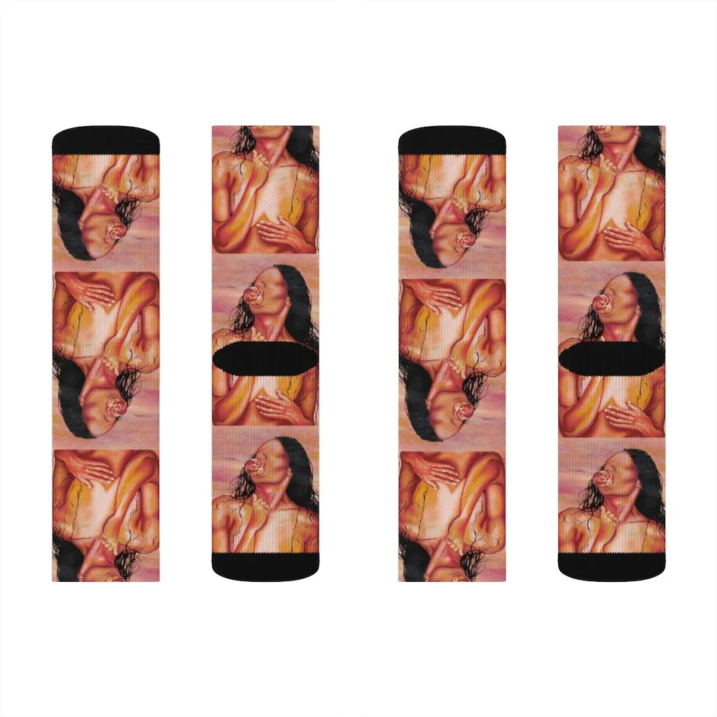 "Peach Of Mind" socks