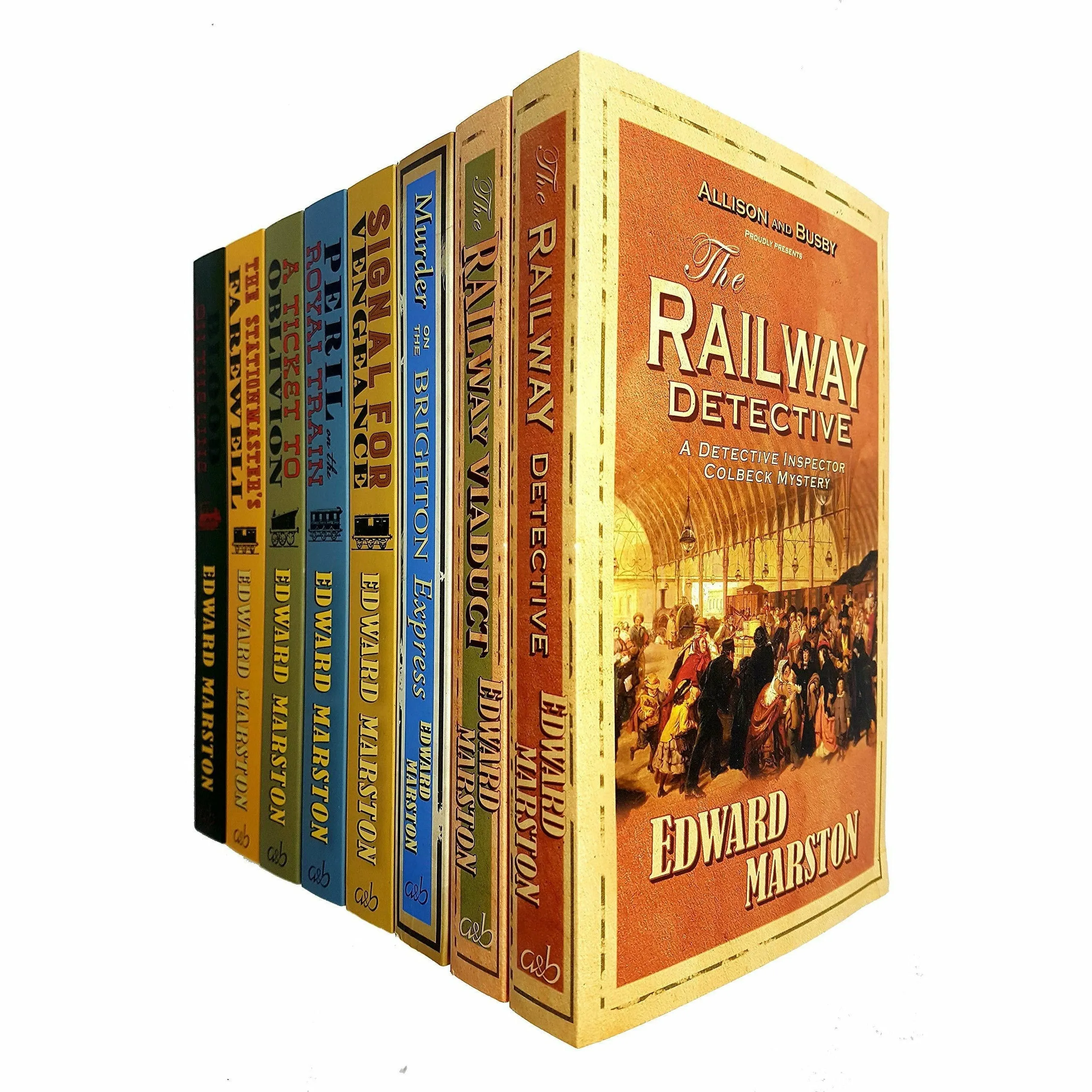 Railway Detective 8 Books Collection Pack Set By Edward Marston