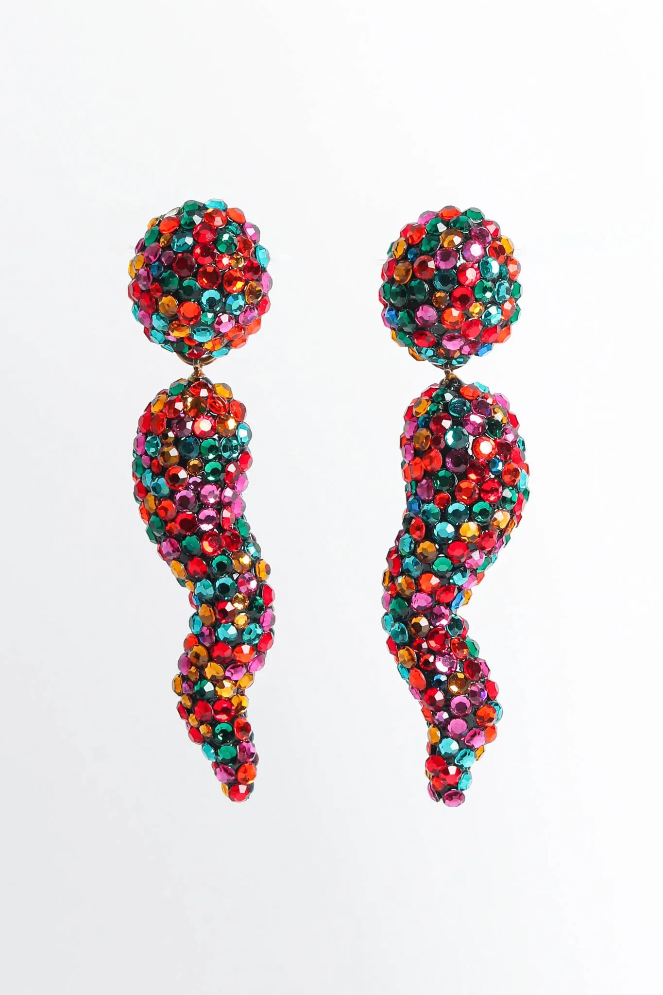 Rainbow Chili Pepper Earrings