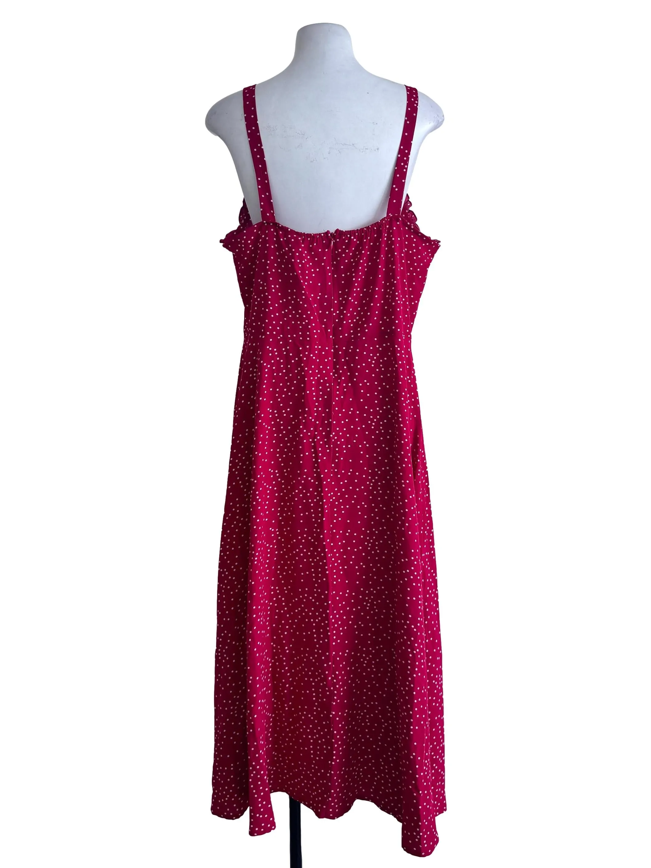 Red Polka Dots Slip Dress