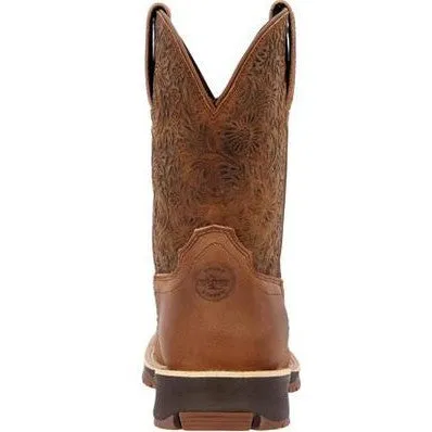 Rocky Women's Rosemary 9" Square Toe WP Western Boot -Cinnamon- RKW0413