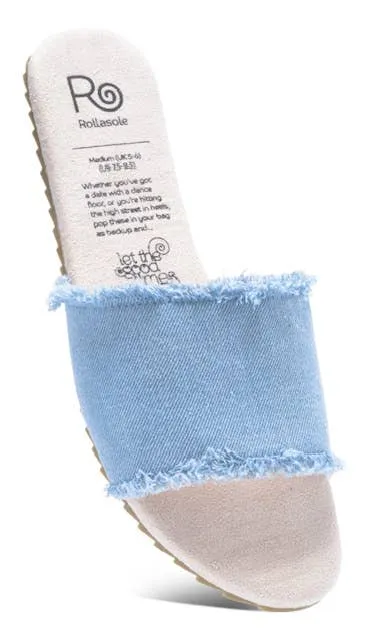 Rollasole:  Blue Jean Baby Denim sandals