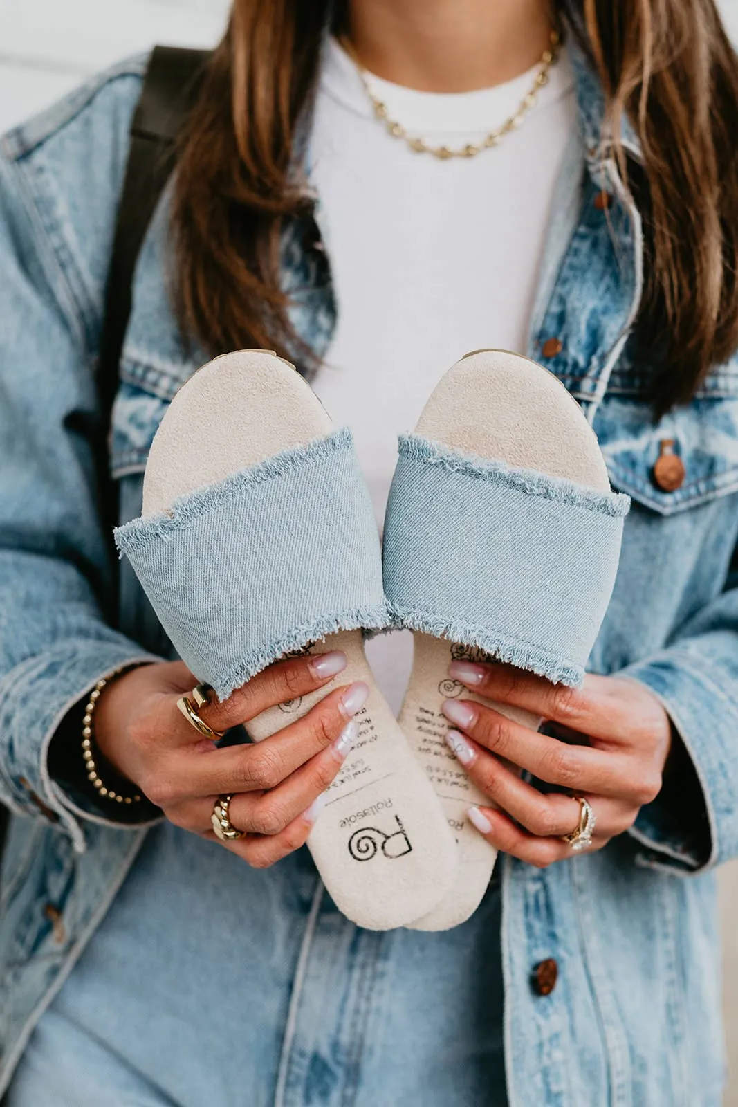 Rollasole:  Blue Jean Baby Denim sandals