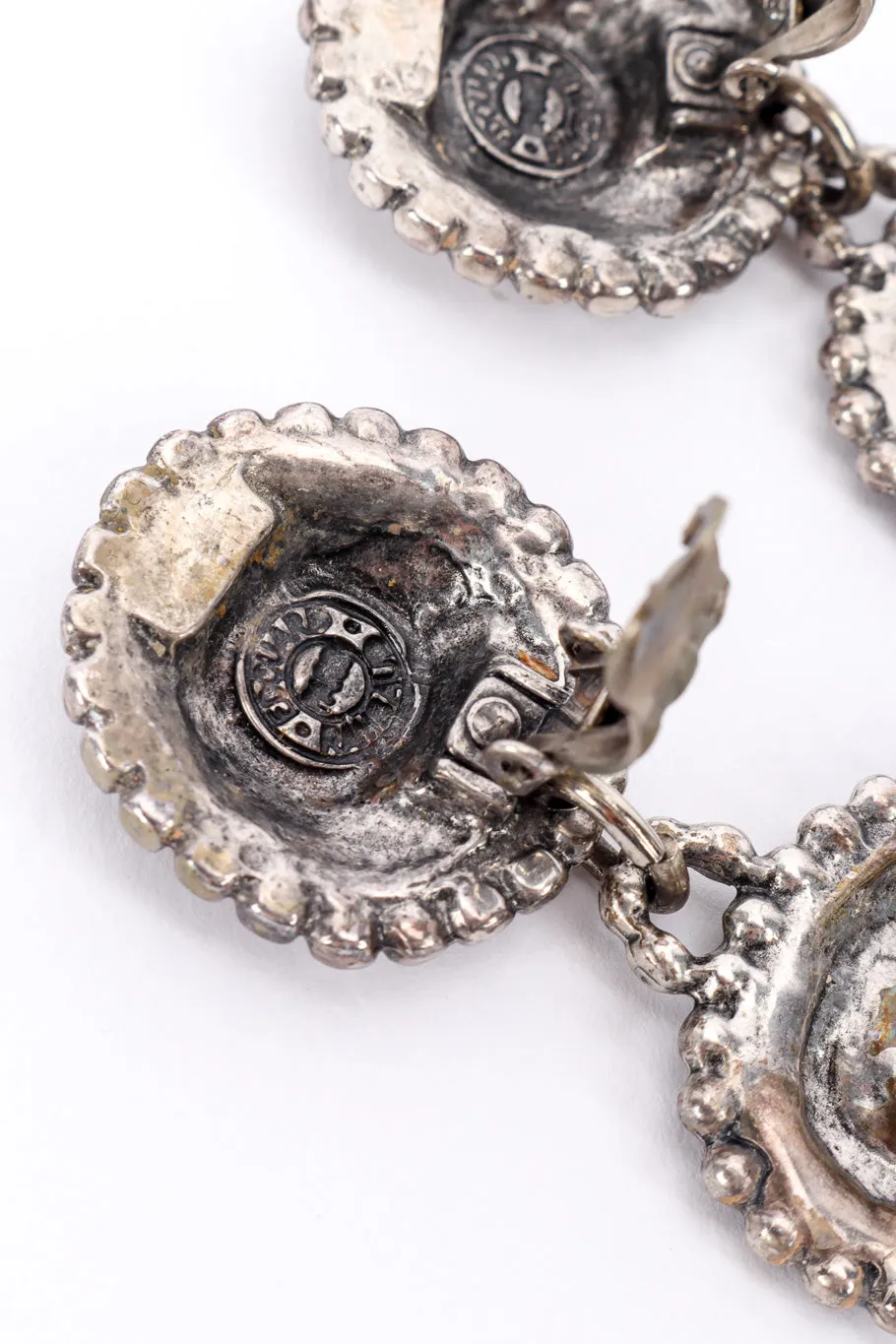 S Scroll Drop Earrings