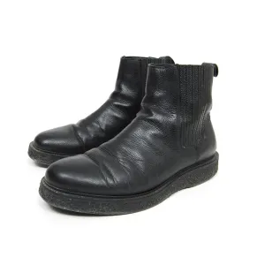 Saint Laurent Black Leather Chelsea Boot Size 42