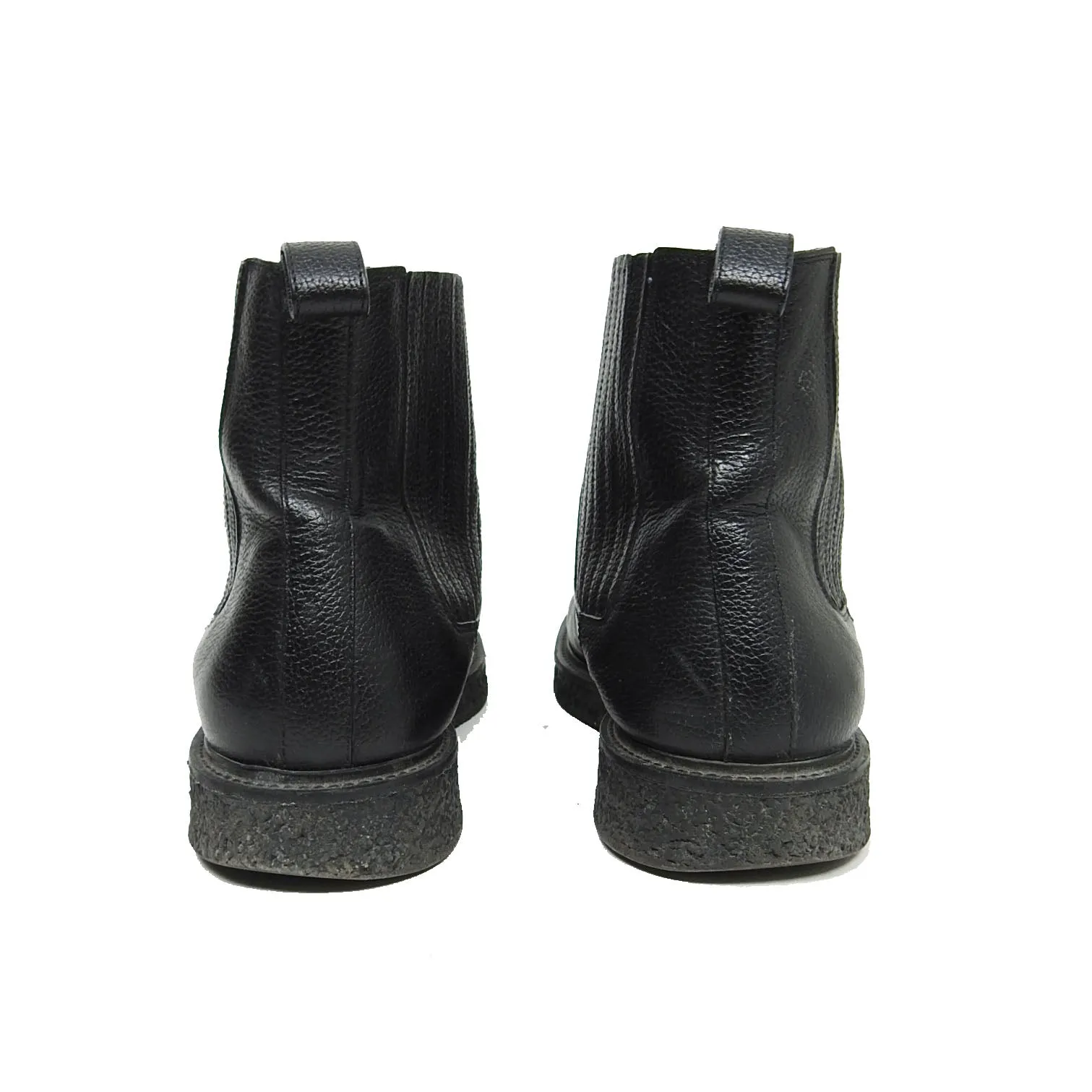 Saint Laurent Black Leather Chelsea Boot Size 42
