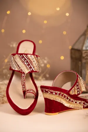Sehar Red Wedges