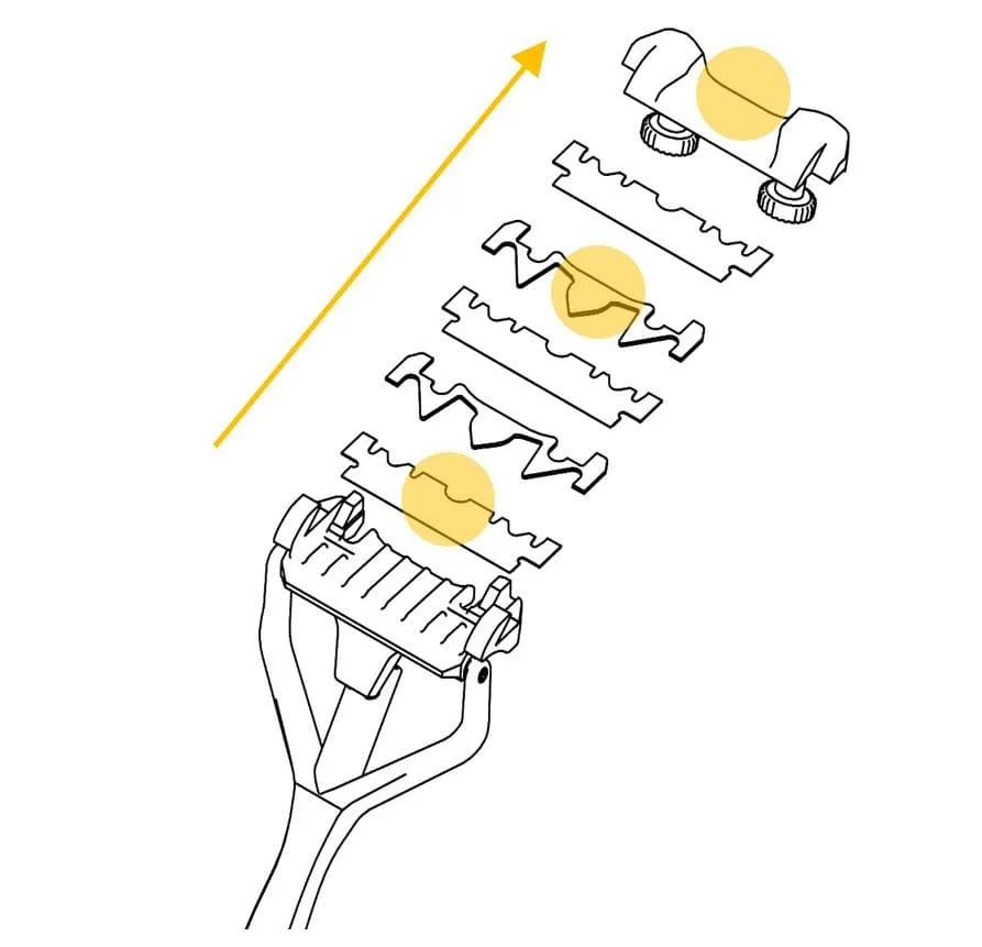SHAVENT GIFT SET: swing head razor and stand