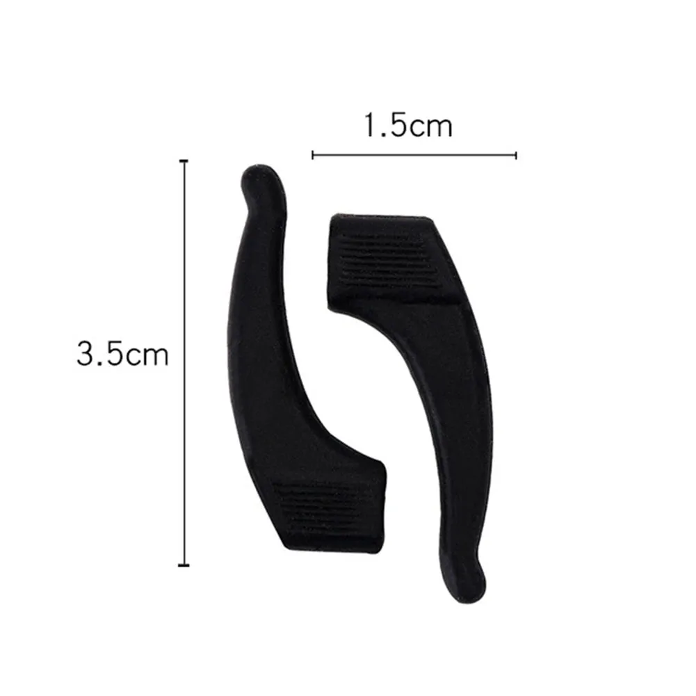 Silicone Temple Tips for Eyeglasses - Anti-Slip Ear Hook Grip