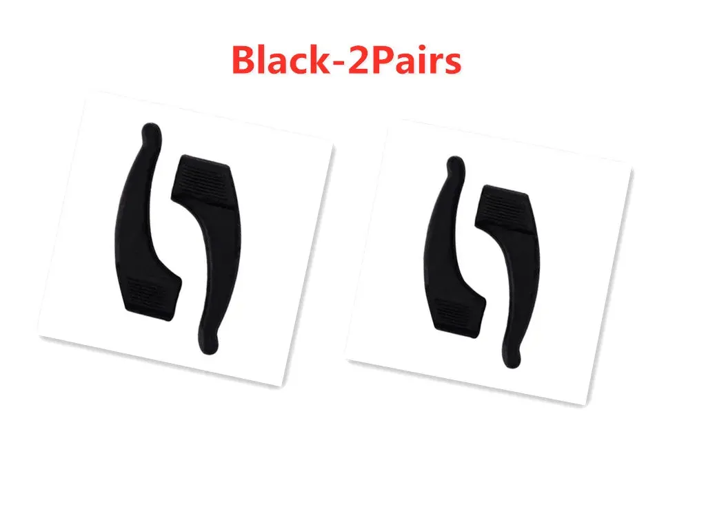 Silicone Temple Tips for Eyeglasses - Anti-Slip Ear Hook Grip