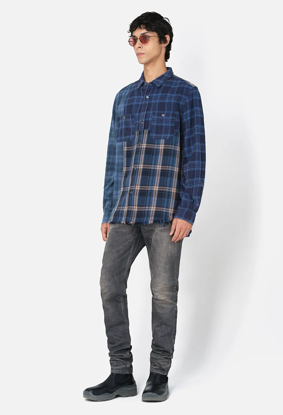 Silverado Paneled Plaid / Blue X Black