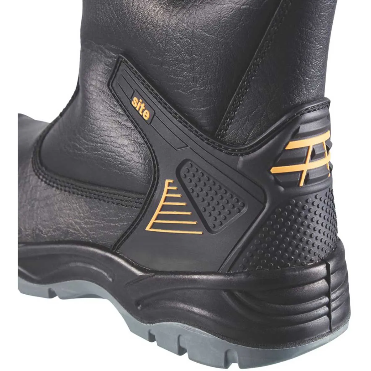 Site Safety Rigger Boots Mens Wide Fit Black Waterproof Shoes Steel Toe Size 11