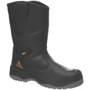 Site Safety Rigger Boots Mens Wide Fit Black Waterproof Shoes Steel Toe Size 11
