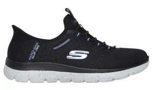 Skechers Slip-ins Women's Waterproof: Summits - Best Choice Black/Light Blue