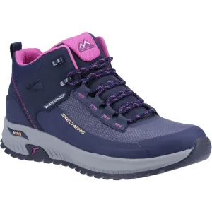 Skechers Women Boots - Arch Fit Discover Elevation Gain Ankle in Navy/Purple, 3-8 - GAR180086