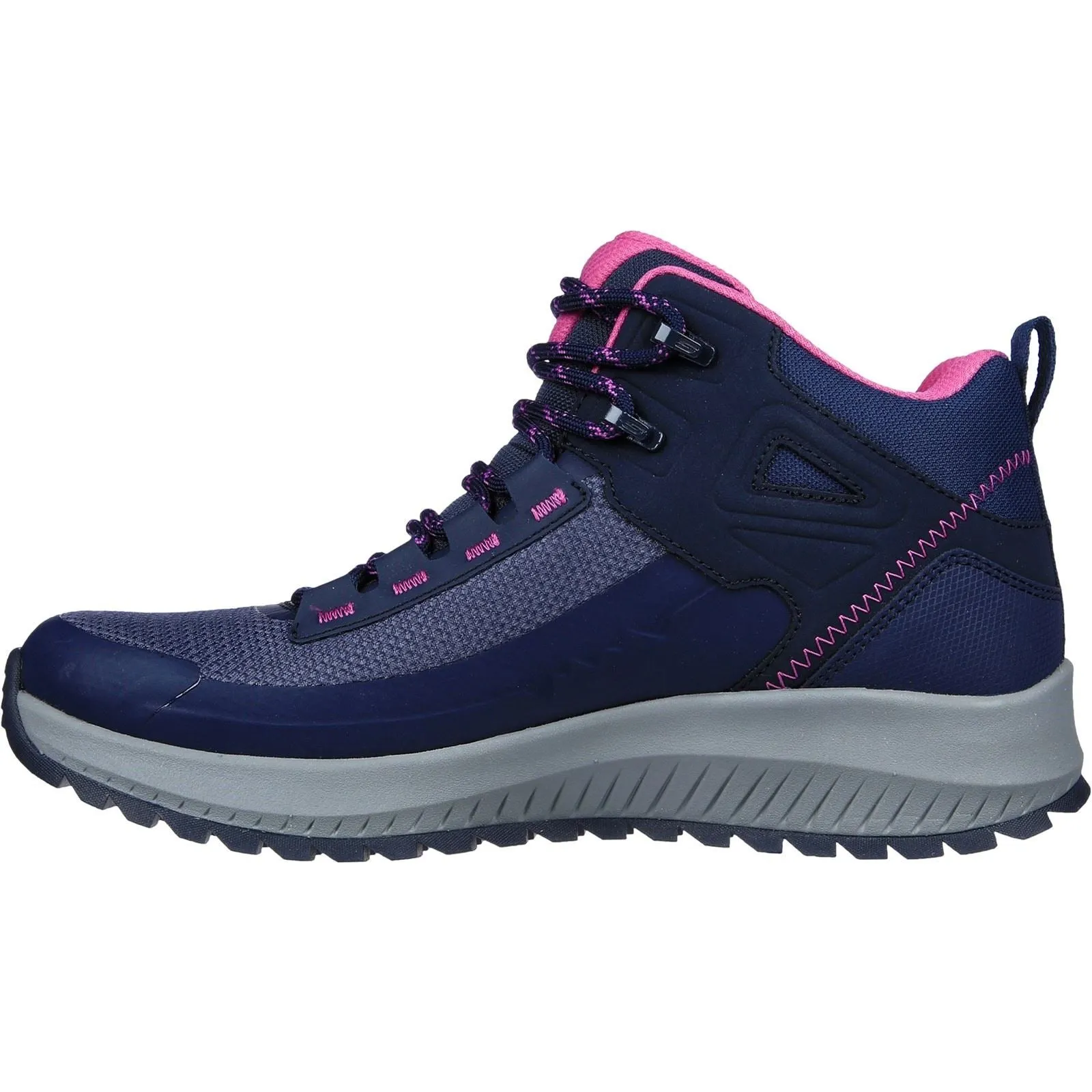 Skechers Women Boots - Arch Fit Discover Elevation Gain Ankle in Navy/Purple, 3-8 - GAR180086