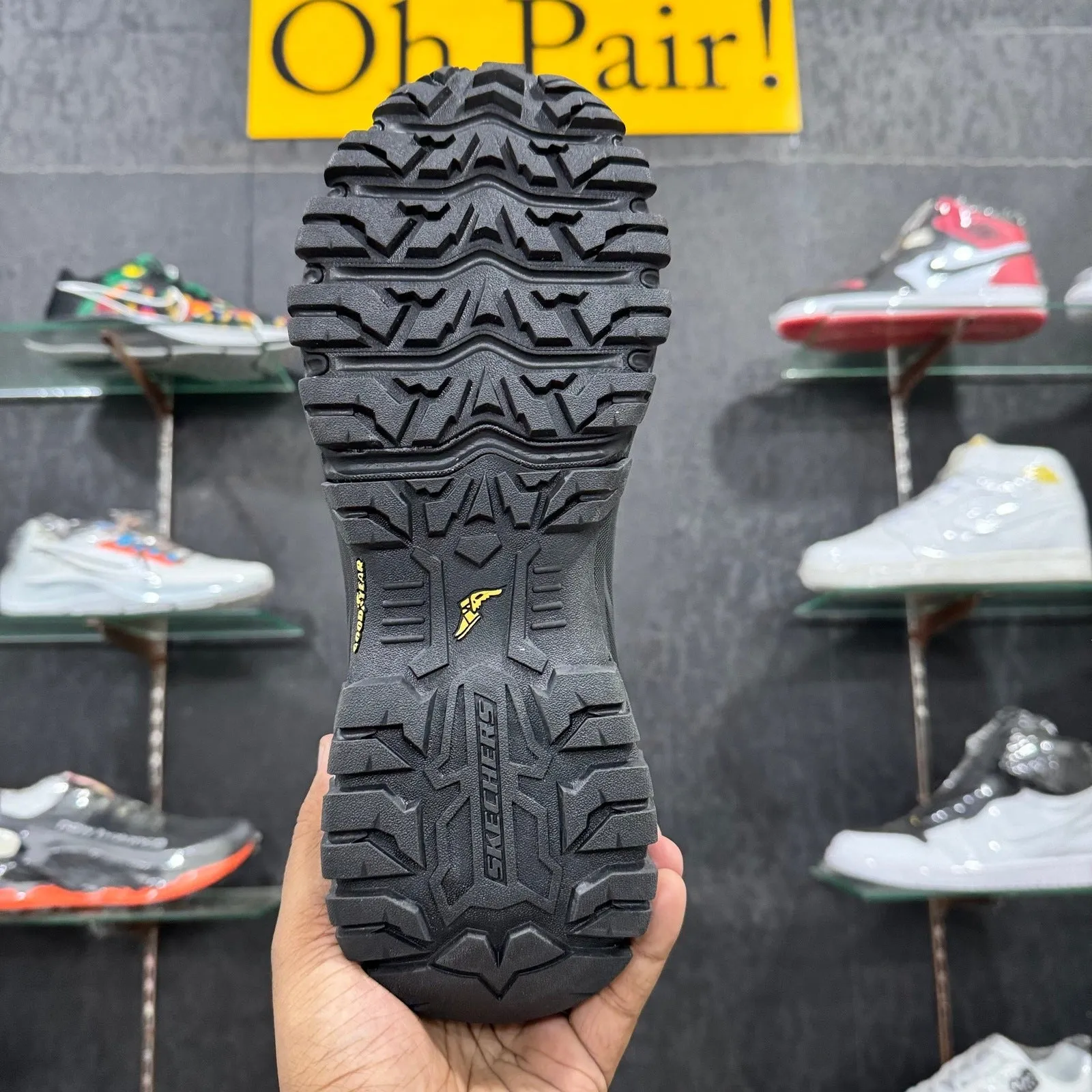 Sketcher DLux Flex Groove Trail Goodyear Sole "All Black"
