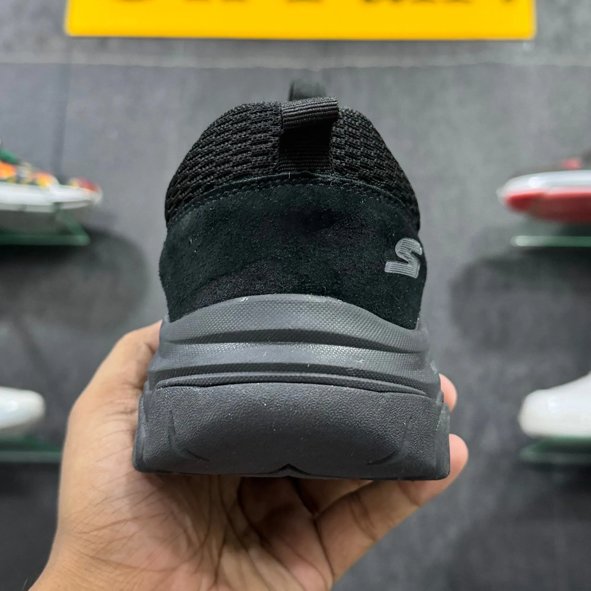 Sketcher DLux Flex Groove Trail Goodyear Sole "All Black"